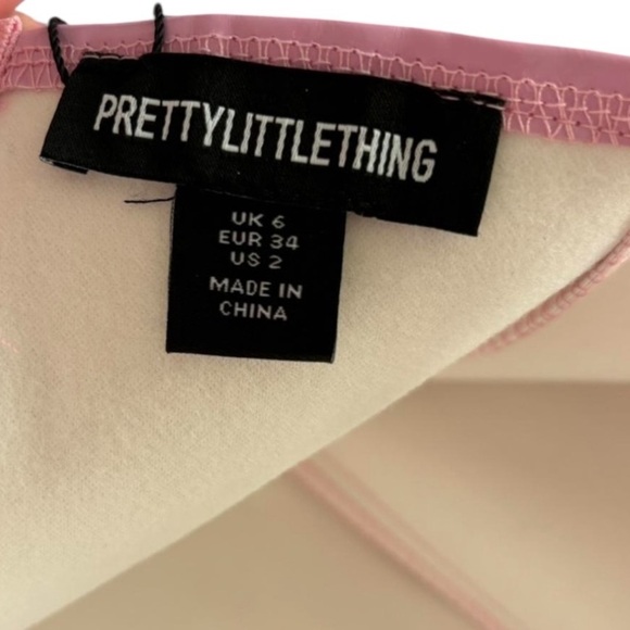 NWT Pretty Little Thing Pink Barbie Bodycon Dress XS 2 - Picture 5 of 5